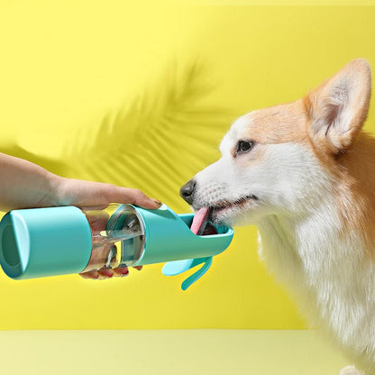 🍼 Botella Portátil 2 en 1 para Mascotas – Agua y Comida en Movimiento 🐕🌿 - EliteMascotas
