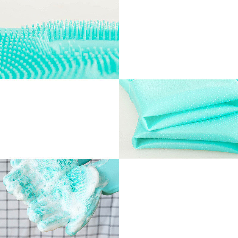 Guante de silicona para el cuidado de mascotas™ 🐾 Cepillo suave para quitar el pelo suelto y masajear perros y gatos