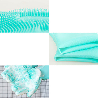 Guante de silicona para el cuidado de mascotas™ 🐾 Cepillo suave para quitar el pelo suelto y masajear perros y gatos