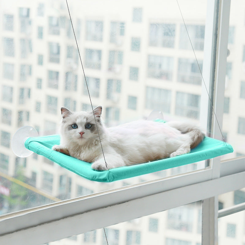 Luxury Window Cat Hammock – Cozy Suction-Cup Perch for Indoor Cats