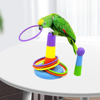 🦜 Juguete interactivo premium para loros – Entrenamiento, diversión y aprendizaje - EliteMascotas