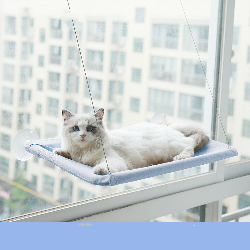 Luxury Window Cat Hammock – Cozy Suction-Cup Perch for Indoor Cats
