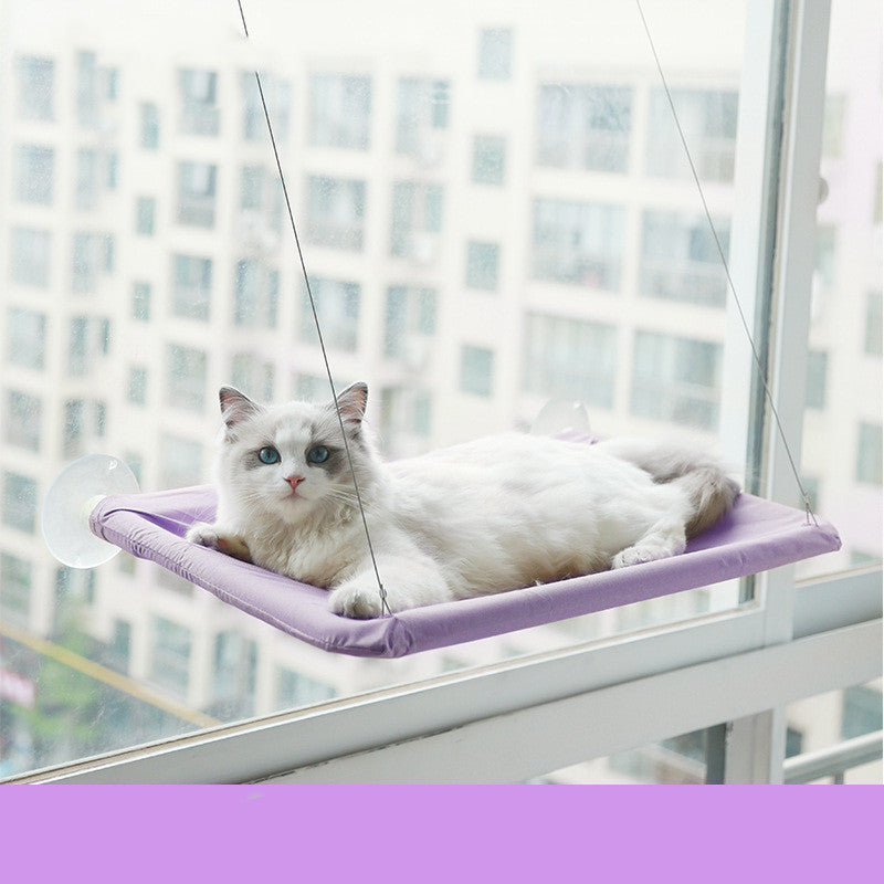 Luxury Window Cat Hammock – Cozy Suction-Cup Perch for Indoor Cats