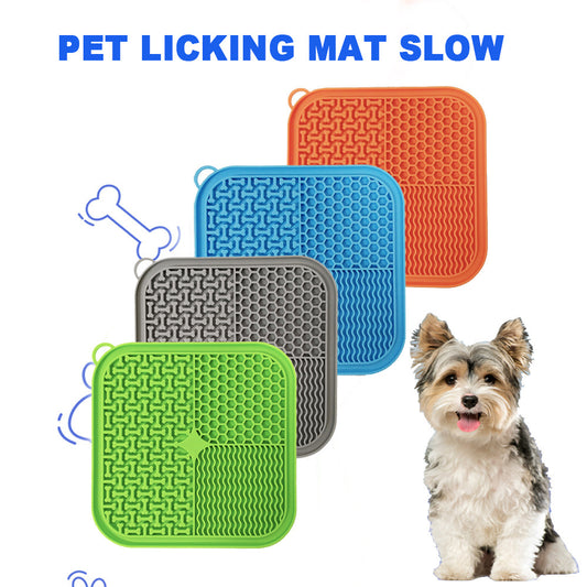 🐶 Calming Dog Lick Mat – Premium Slow Feeder for Anxiety Relief &amp; Mental Enrichment 🧠