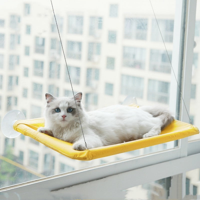 Luxury Window Cat Hammock – Cozy Suction-Cup Perch for Indoor Cats