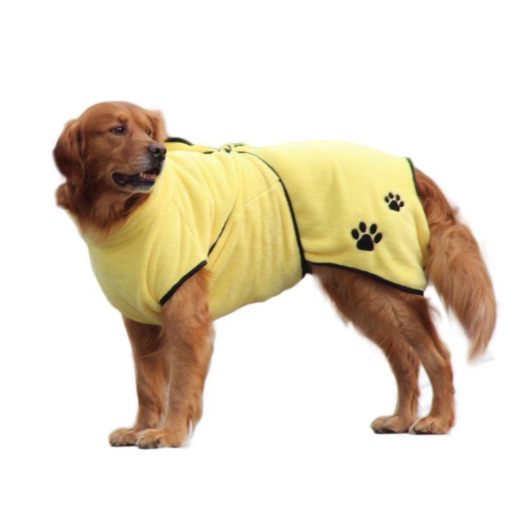 Albornoz Suave Coral Fleece para Mascotas – Máxima Absorción y Comodidad 🐾🛁 - EliteMascotas