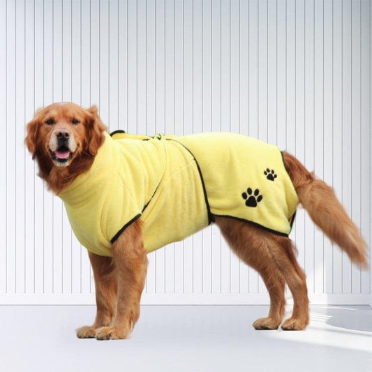 Albornoz Suave Coral Fleece para Mascotas – Máxima Absorción y Comodidad 🐾🛁 - EliteMascotas