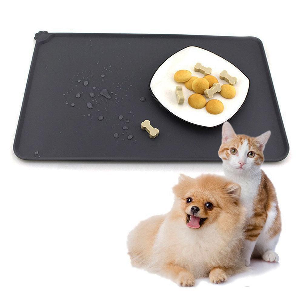 Alfombrilla Impermeable Antideslizante de Comida para Mascotas – Comodidad y limpieza en cada comida 🐾🍽️ - EliteMascotas