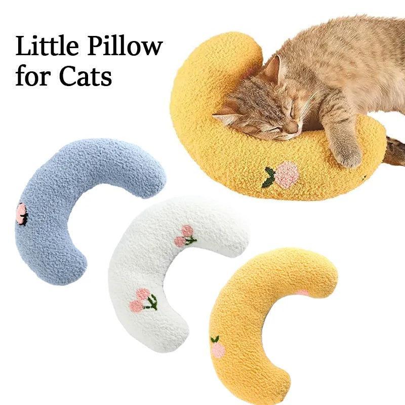 Almohada Suave en U para Gatos y Perros Pequeños – Confort y apoyo para un descanso saludable 🐾💤 - EliteMascotas