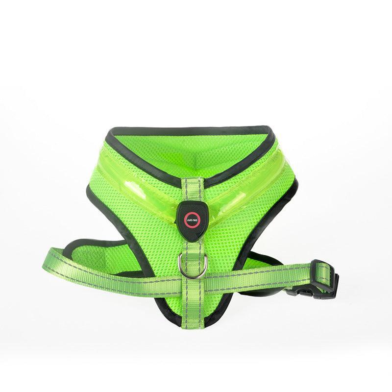 Arnés LED para Perros, Carga USB Segura – Visibilidad y Seguridad en Cada Paseo Nocturno 🐾🌟 - EliteMascotas