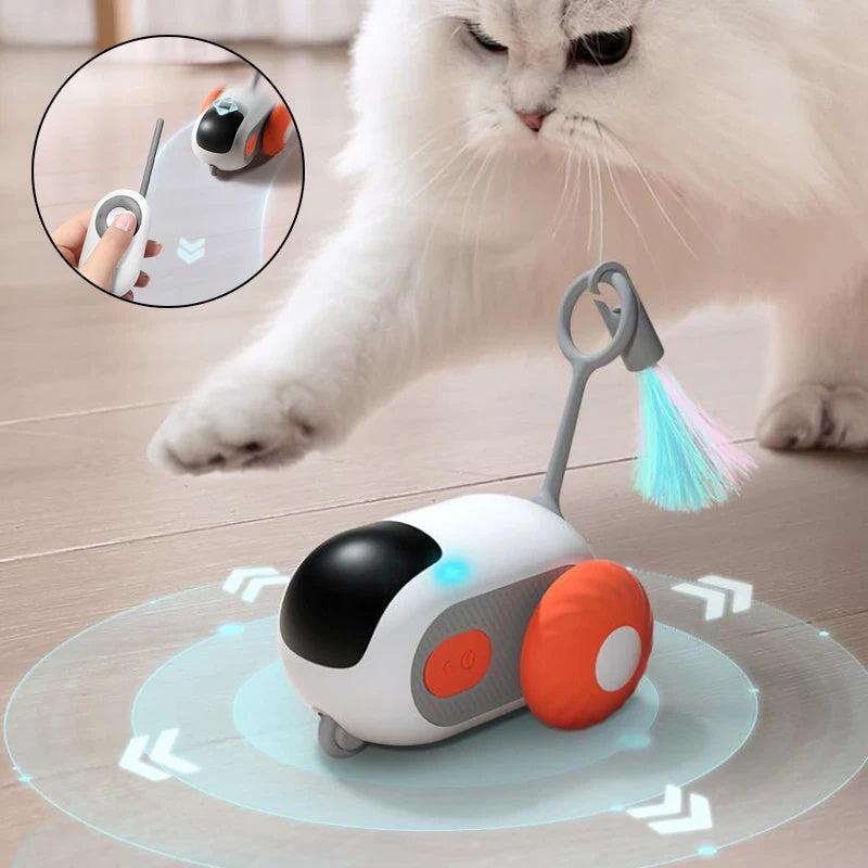 Auto Juguete Remoto Interactivo para Gatos – Diversión inteligente para mentes curiosas 🐾🚗🧠 - EliteMascotas