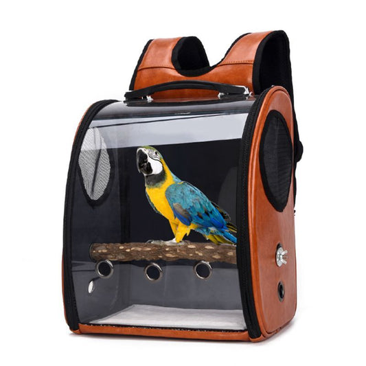 🌿 Bolsa Plegable para Aves Transpirable – Comodidad y Seguridad para Cada Aventura con Tu Mascota 🌿 - EliteMascotas