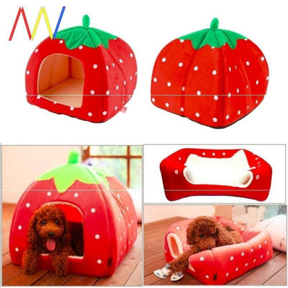 Cama para Mascotas con Diseño de Frutas – Diversión y confort en un solo lugar 🍓🍊🍉 - EliteMascotas
