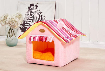 Casa Plegable para Mascotas con Cojín Extraíble – Comodidad y versatilidad en cualquier lugar 🐾🏠 - EliteMascotas