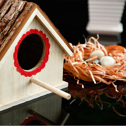 🌿 Casa para Aves y Nido de Loros – Refugio Natural y Seguro para Pájaros Pequeños y Medianos 🦜🌿 - EliteMascotas