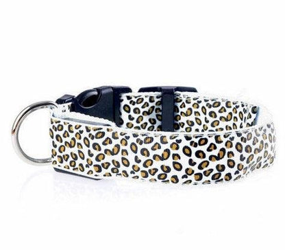 Collar LED de Leopardo para Seguridad Nocturna 🐾🌙 - EliteMascotas