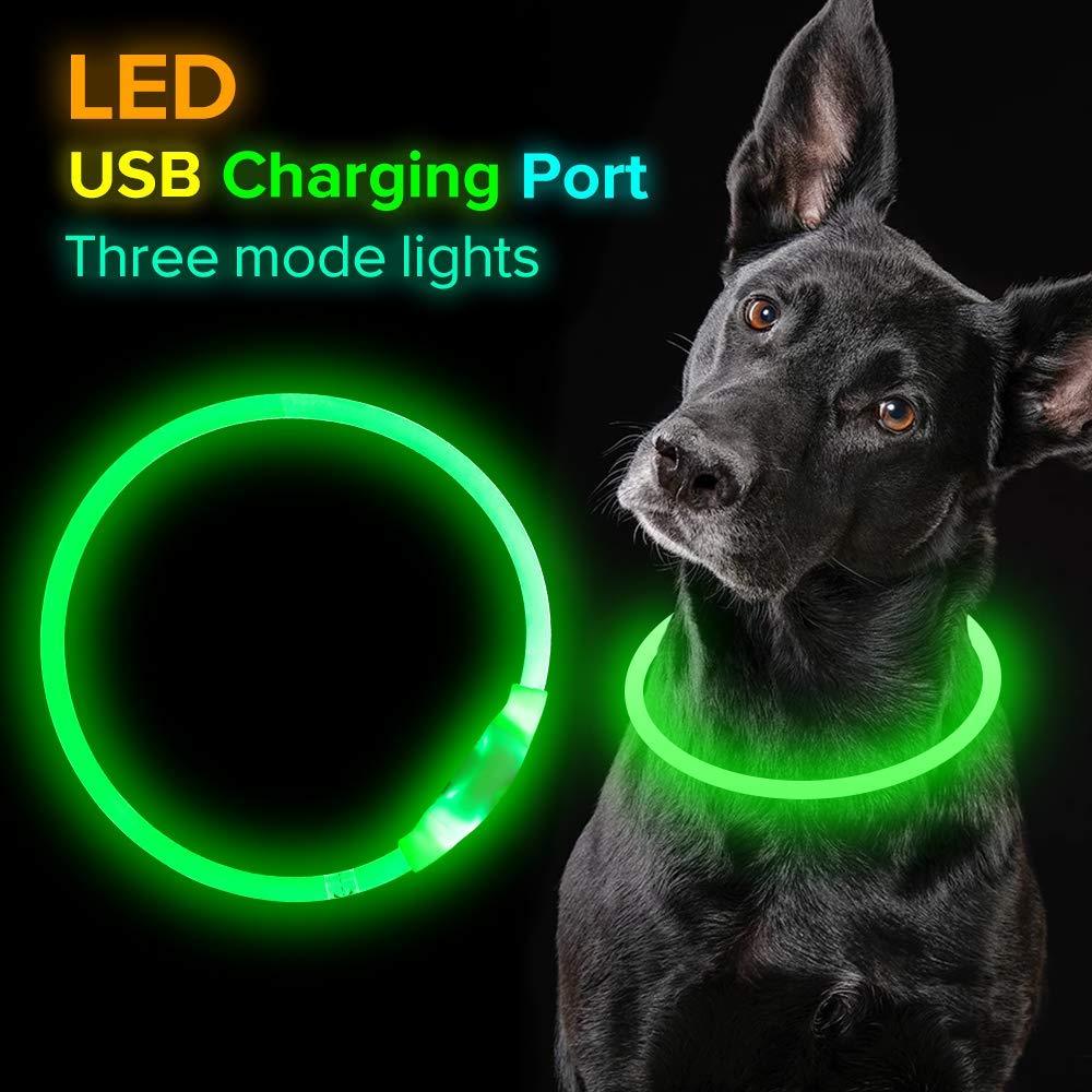 Collar de Seguridad Neón USB Recargable – Visibilidad y protección total en cada paseo nocturno 🌟🐾 - EliteMascotas