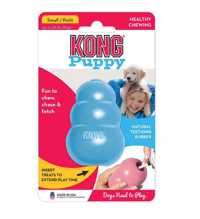 “KONG Puppy Chew Toy 🐶 | Natural Rubber & Eco‑Friendly Teething Relief for Happy Pups 💚”