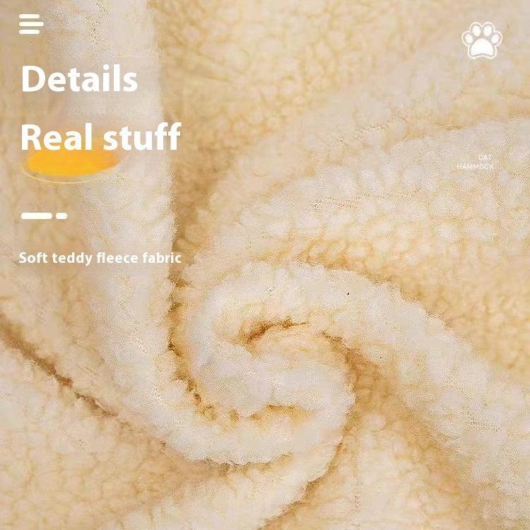 Hamaca Colgante en L de Felpa para Gatos – Confort y diversión desde las alturas 🐱✨ - EliteMascotas