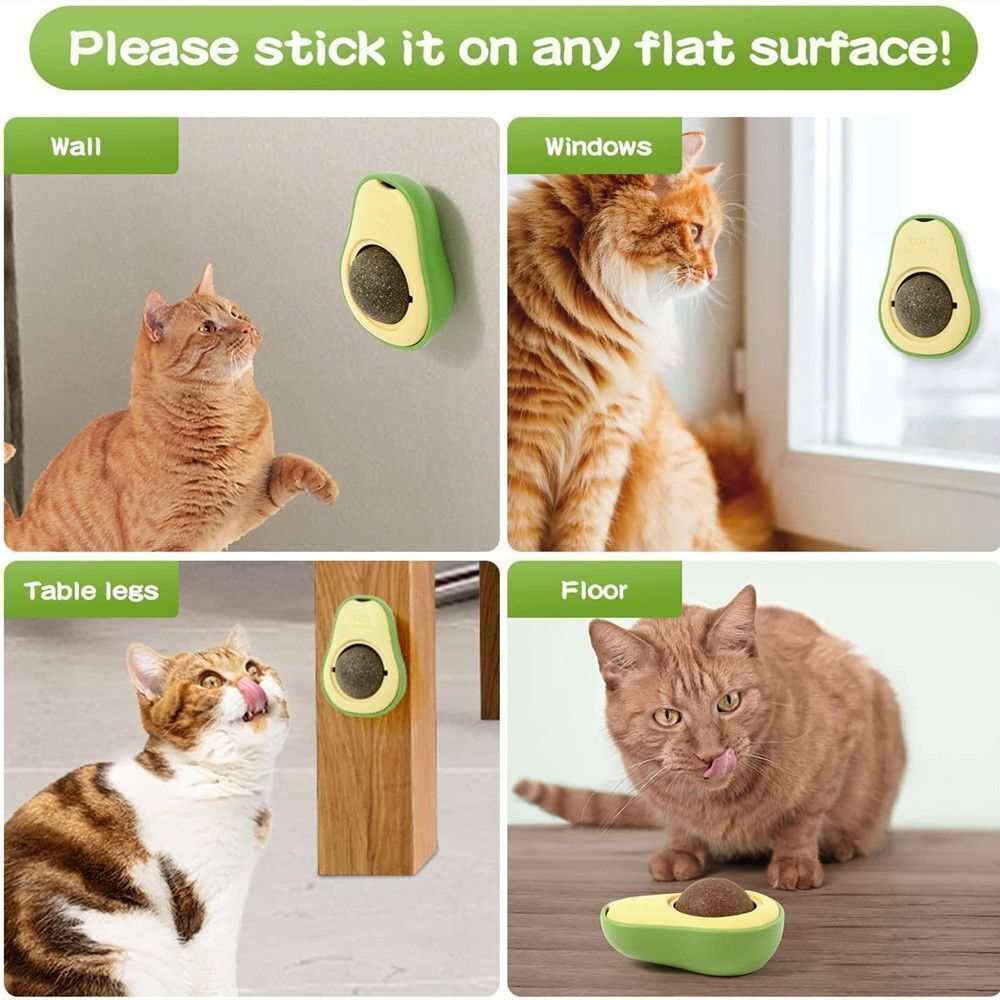 🌿 Juguete de Catnip en Forma de Aguacate para Gatos – Diversión Irresistible y Saludable para tu Felino 🥑🐱✨ - EliteMascotas