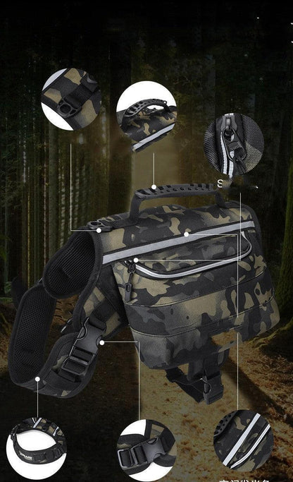 🌿 Mochila Grande para Perros al Aire Libre – Libertad, Seguridad y Estilo en Cada Aventura 🐶🎒🌲 - EliteMascotas
