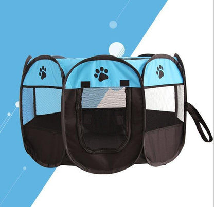 🌿 Parque Plegable Impermeable para Perros y Gatos – Seguridad y Comodidad en Cualquier Lugar 🐾🏕️☀️ - EliteMascotas