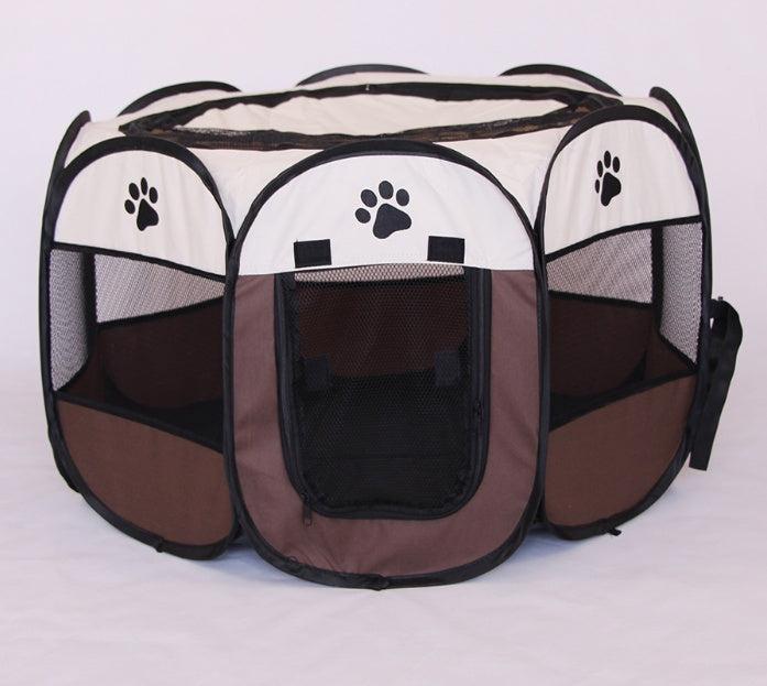 🌿 Parque Plegable Impermeable para Perros y Gatos – Seguridad y Comodidad en Cualquier Lugar 🐾🏕️☀️ - EliteMascotas