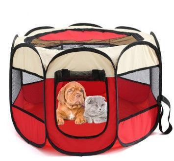 🌿 Parque Plegable Impermeable para Perros y Gatos – Seguridad y Comodidad en Cualquier Lugar 🐾🏕️☀️ - EliteMascotas