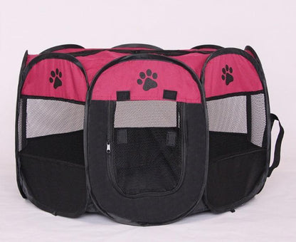 🌿 Parque Plegable Impermeable para Perros y Gatos – Seguridad y Comodidad en Cualquier Lugar 🐾🏕️☀️ - EliteMascotas