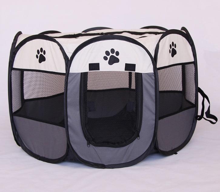 🌿 Parque Plegable Impermeable para Perros y Gatos – Seguridad y Comodidad en Cualquier Lugar 🐾🏕️☀️ - EliteMascotas