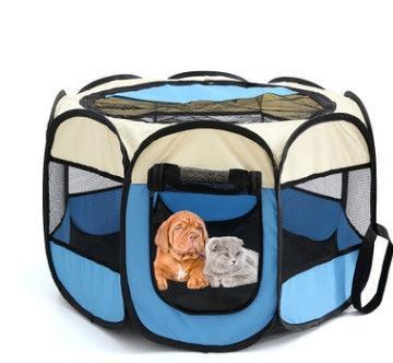 🌿 Parque Plegable Impermeable para Perros y Gatos – Seguridad y Comodidad en Cualquier Lugar 🐾🏕️☀️ - EliteMascotas