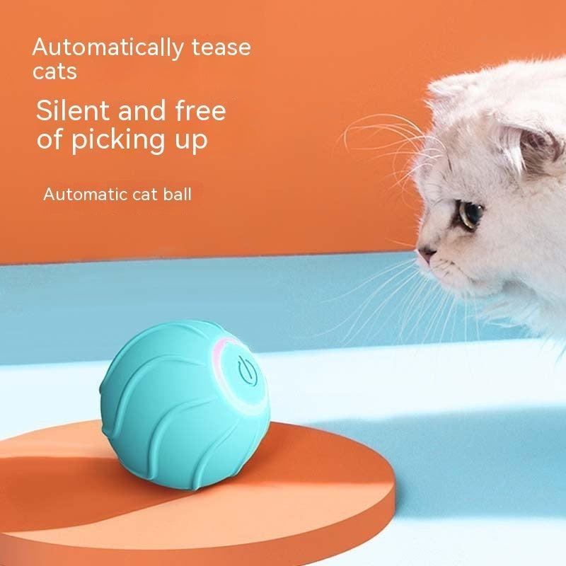 Pelota Bote Inteligente para Gatos – Diversión automática y sin límites para tu felino 🐾🐱⚙️ - EliteMascotas
