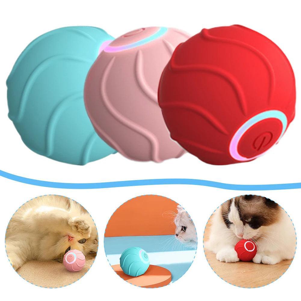 Pelota Bote Inteligente para Gatos – Diversión automática y sin límites para tu felino 🐾🐱⚙️ - EliteMascotas
