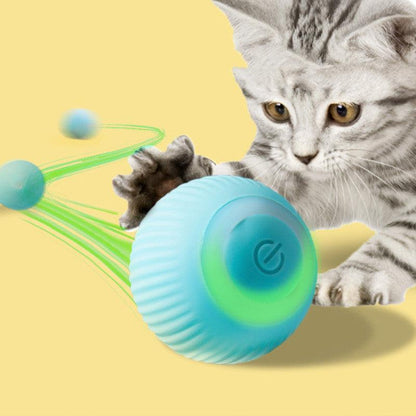 Pelota Eléctrica USB para Gatos – Diversión infinita para mentes curiosas 🐾⚙️🐱 - EliteMascotas