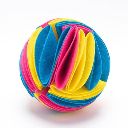 Pelota Olfativa Plegable para Entrenamiento e Inteligencia – Diversión, mente activa y bienestar en cada juego 🐾🧠✨ - EliteMascotas