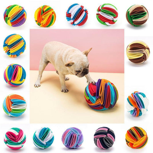 Pelota Olfativa Plegable para Entrenamiento e Inteligencia – Diversión, mente activa y bienestar en cada juego 🐾🧠✨ - EliteMascotas