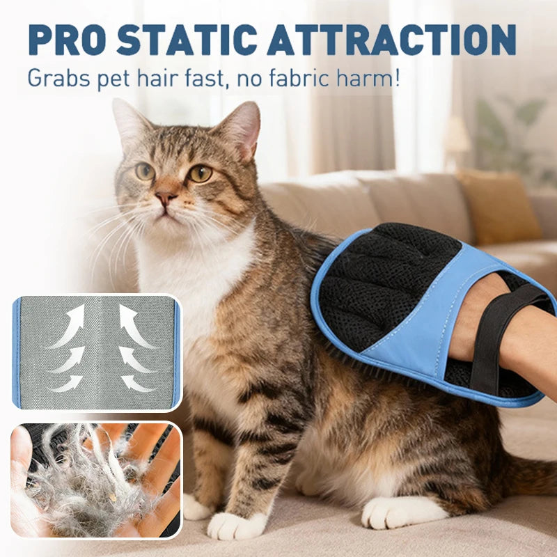 2026 Eco‑Premium Pet Hair Removal Glove | Anti‑Static Double‑Sided Edition – Gentle, Reusable & Pet‑Approved 💙