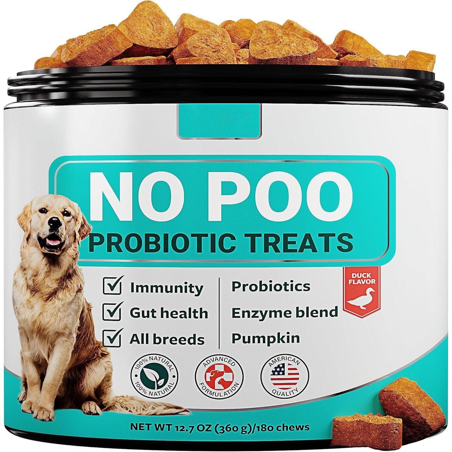 🌿 Tabletas Masticables de Probióticos Intestinales para Perros – Salud Digestiva y Bienestar en Cada Bocado 🐶💊🌿 - EliteMascotas