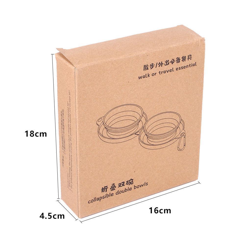 Tazón Doble Plegable de Silicona para Mascotas – Comodidad y orden en cada comida 🐶🐱✨ - EliteMascotas