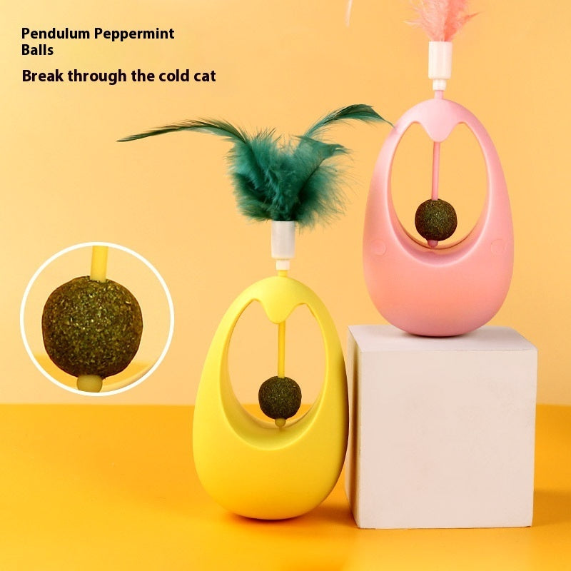 Juguete molar para gatos con bola de hierba gatera