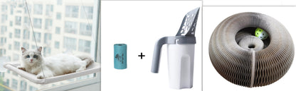 Luxury Window Cat Hammock – Cozy Suction-Cup Perch for Indoor Cats