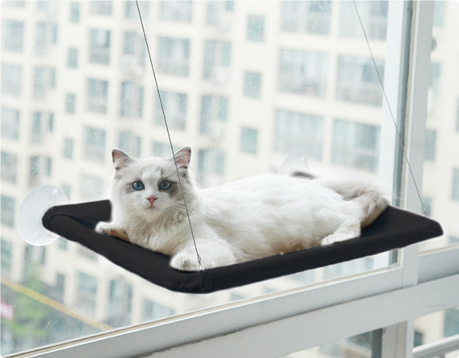 Luxury Window Cat Hammock – Cozy Suction-Cup Perch for Indoor Cats