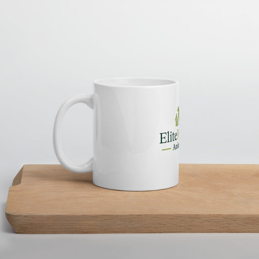 Taza Blanca Brillante – Resistente, Moderna y Lista para tu Café ☕ - EliteMascotas
