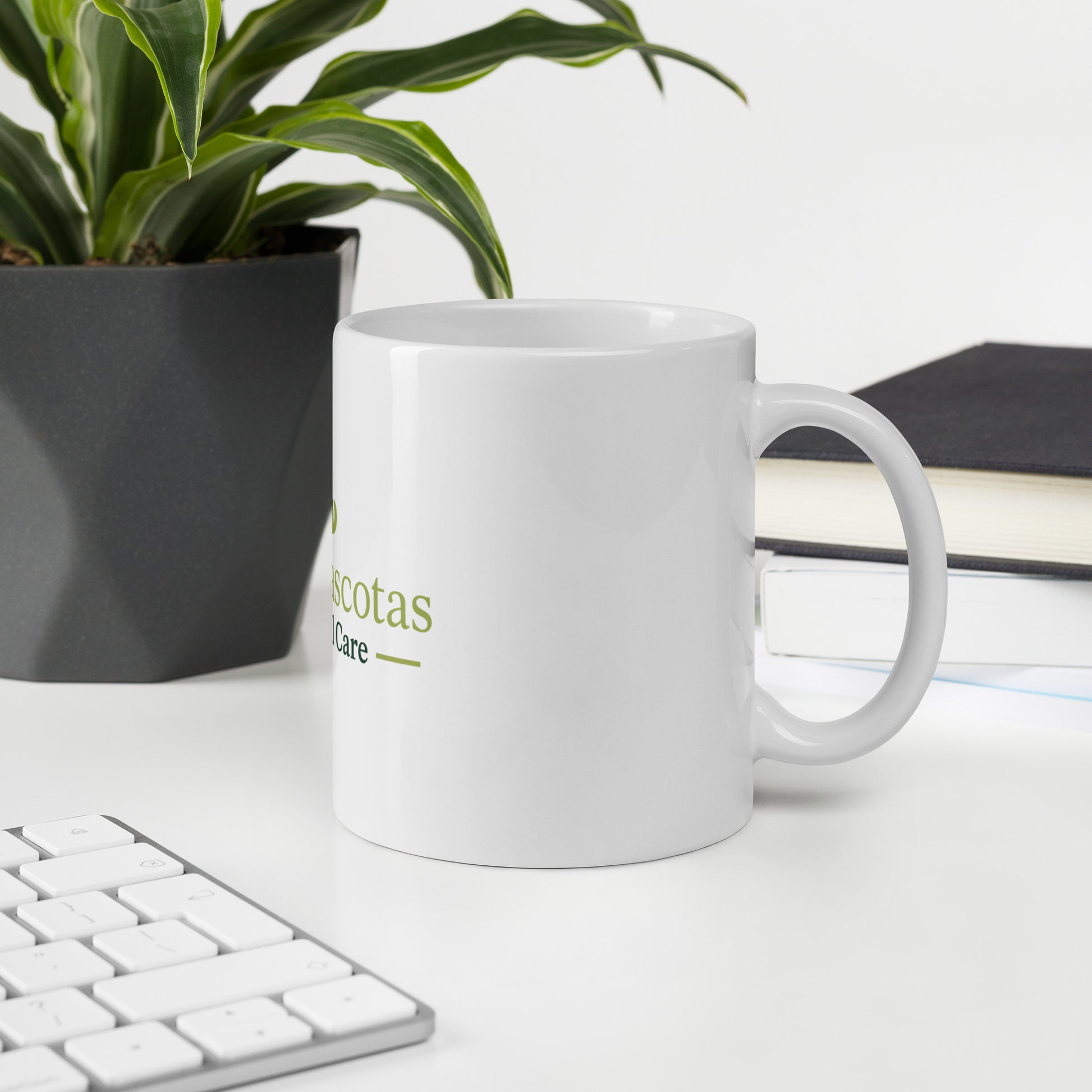 Taza Blanca Brillante – Resistente, Moderna y Lista para tu Café ☕ - EliteMascotas